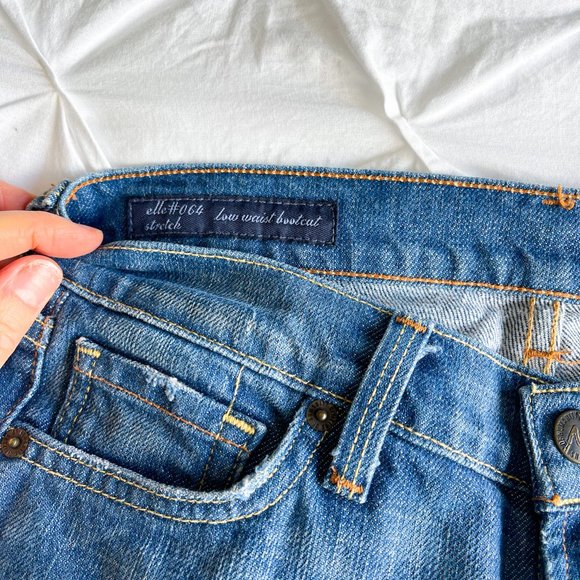 Citizens of Humanity Elle #064 Low Rise Bootcut Stretch Y2k Vintage Jeans Sz 25 - Picture 8 of 12